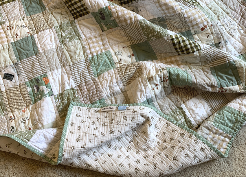 Babyquilt in grün